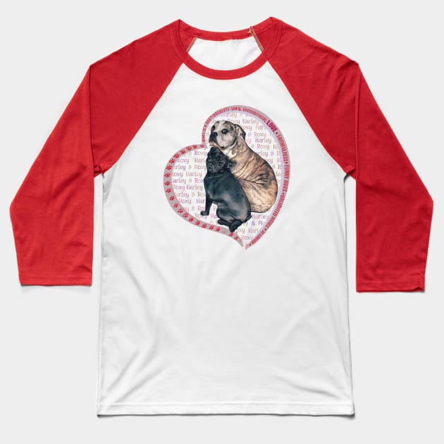 Roxy & Harley Baseball T-Shirt by A For Animals